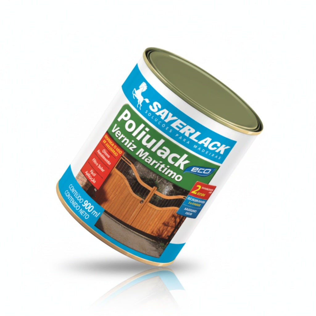 Verniz Marítimo Poliulack para Madeira | Proteção Externa | 900ml