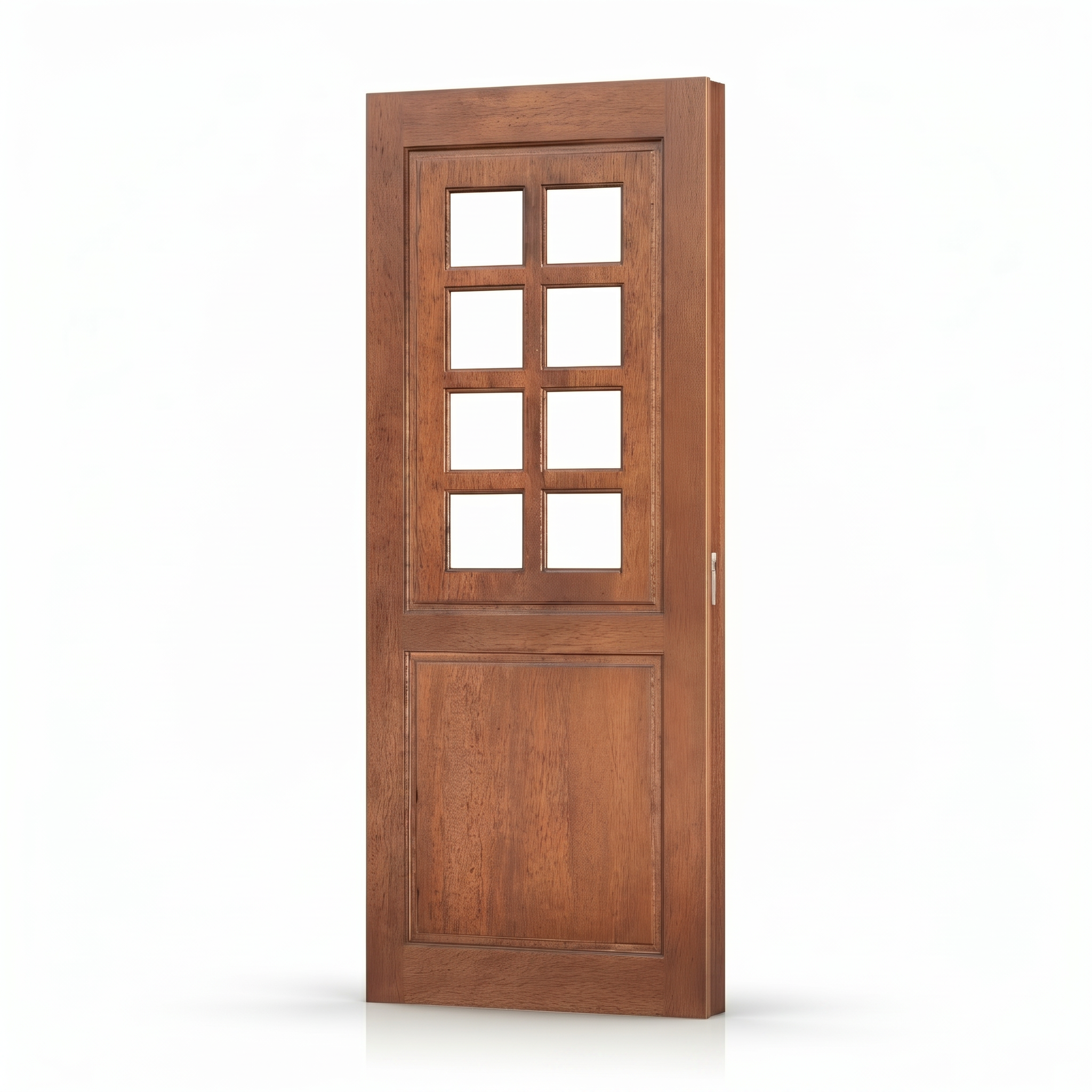 Porta Externa de Madeira Cedro Alagoano | Ref 28 | Com Vidro | Com Selador