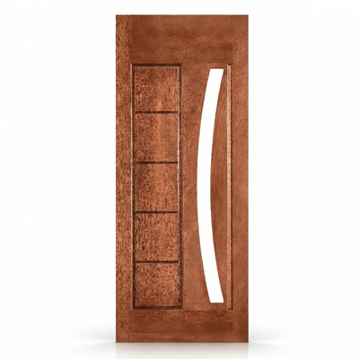 Porta Externa de Madeira Cedro Alagoano | Ref. 31 | Abertura para Vidro | Com Selador