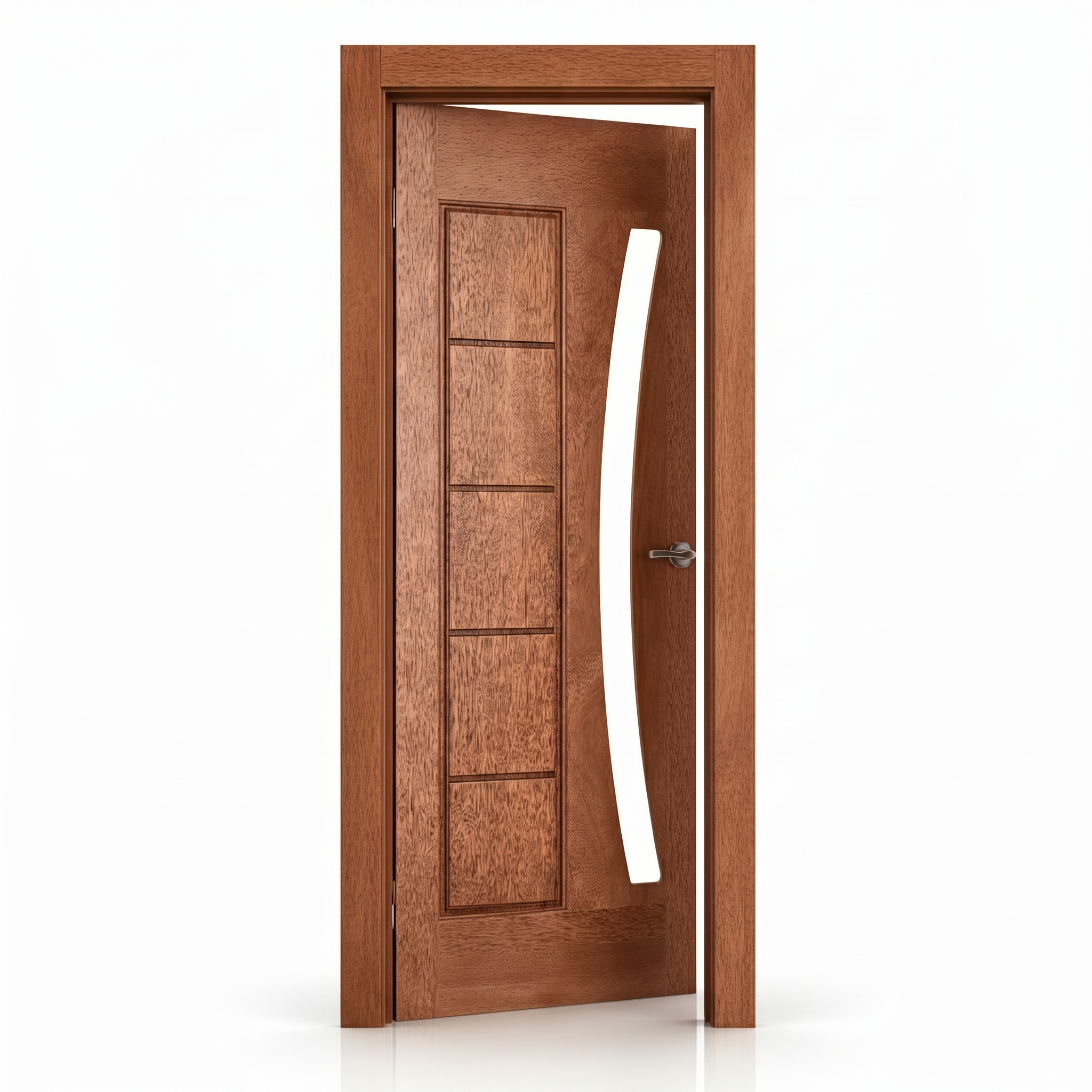 Porta Externa de Madeira Cedro Alagoano | Ref. 31 | Abertura para Vidro | Com Selador