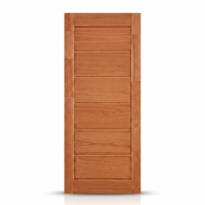 Porta Externa de Madeira Eucalipto Fingada | Ref 54 | Com Selador