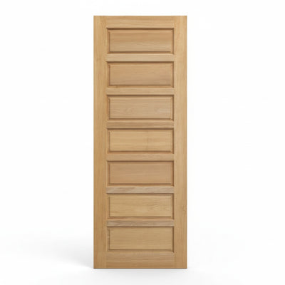 Porta Externa de Madeira Eucalipto Fingada | Ref 59 | Natural