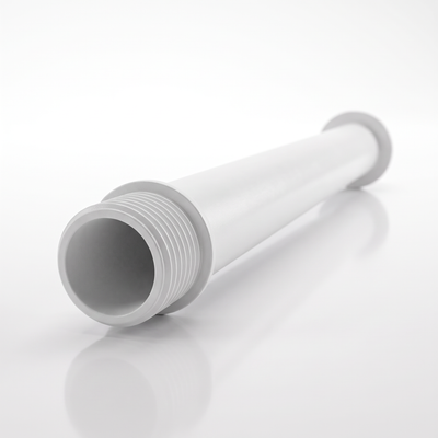 Braço para chuveiro Plastilit branco de 30 cm, para definir o afastamento do chuveiro.