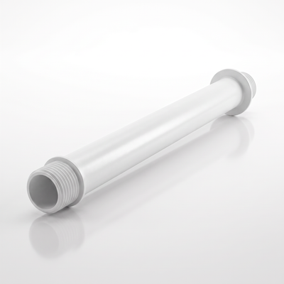 Braço para chuveiro Plastilit branco de 30 cm, para ligar o ponto da parede ao aparelho de banho.