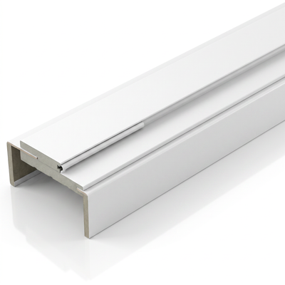 Caixilho de porta MDF Ultra Fundo Branco Ideal Prime com vistas reguláveis de 7 cm e borracha, conjunto completo