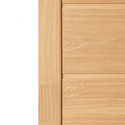 Porta Externa de Madeira Eucalipto Fingada | Ref 54 | Natural