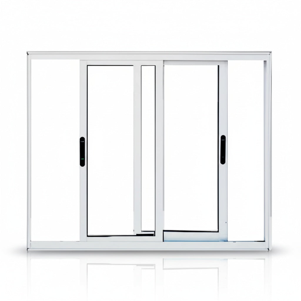 Janela de Alumínio Branca 2 Folhas | 1,00 X 1,00 M