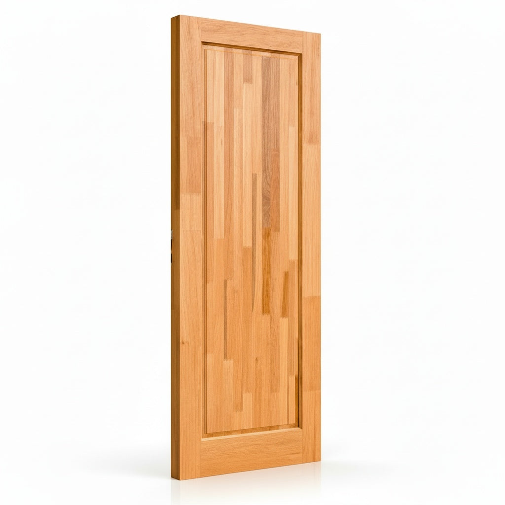 Porta Externa de Madeira Eucalipto Fingada | Ref 51 | Com Selador