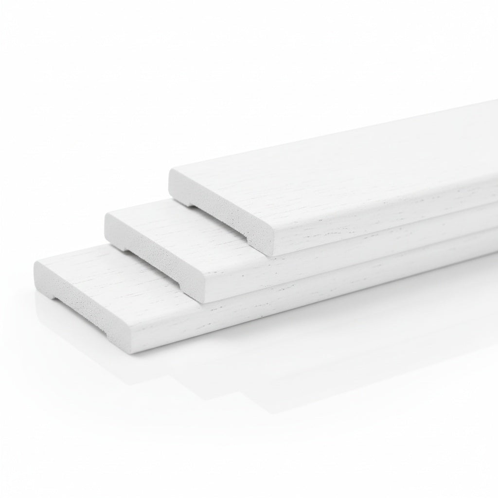 Caixilho de Porta MDF Ultra Fundo Branco | Ideal Prime | Vistas Reguláveis 7 CM | Com Borracha