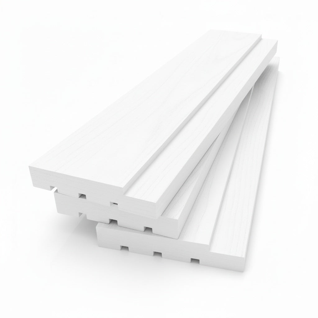 Caixilho de Porta MDF Ultra Fundo Branco | Ideal Prime | Vistas Reguláveis 7 CM | Com Borracha