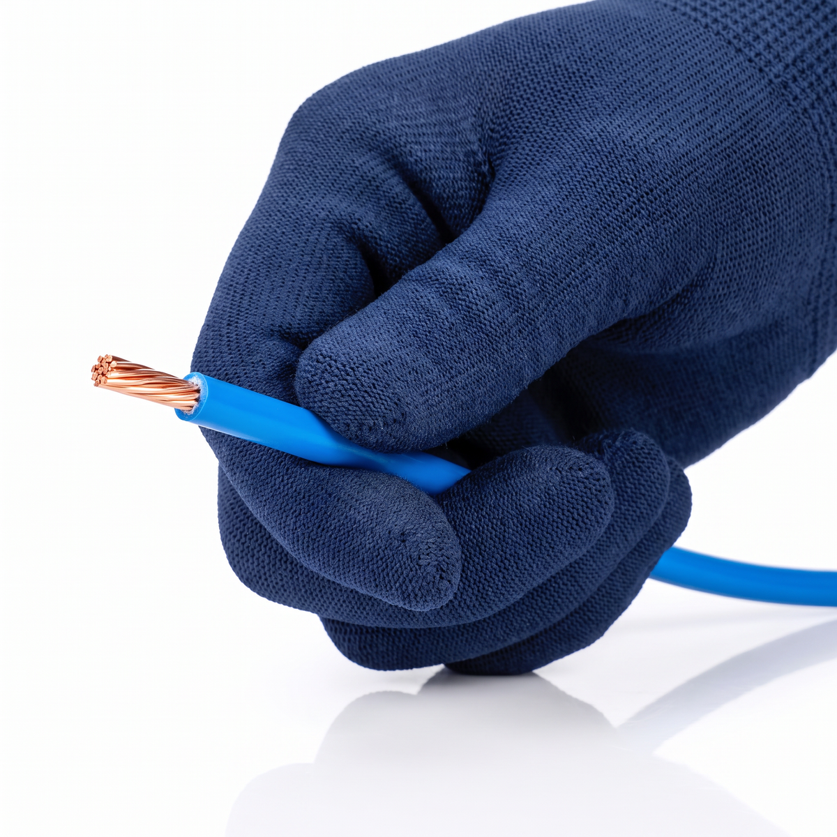Fio flexível em rolo de 100 m, para cortes e reservas definidos no dimensionamento.