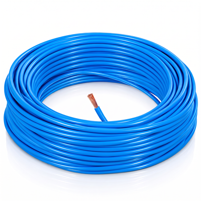 Fio flexível em rolo de 100 m, para compor a fiação conforme o projeto elétrico.