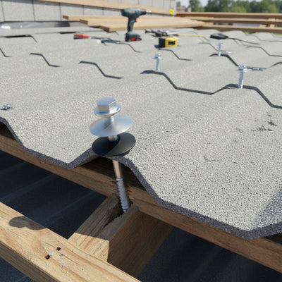 Conjunto de parafusos para telha 6 mm para montagem e manutenção de coberturas