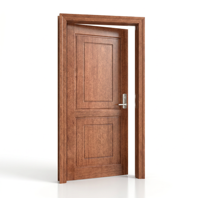Estrutura da porta externa de Cedro Alagoano com selador Ref. 68, destacando os elementos.