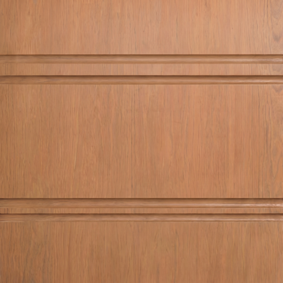 Porta interna de Corupixá Friso 10, detalhe da superfície e acabamento natural.