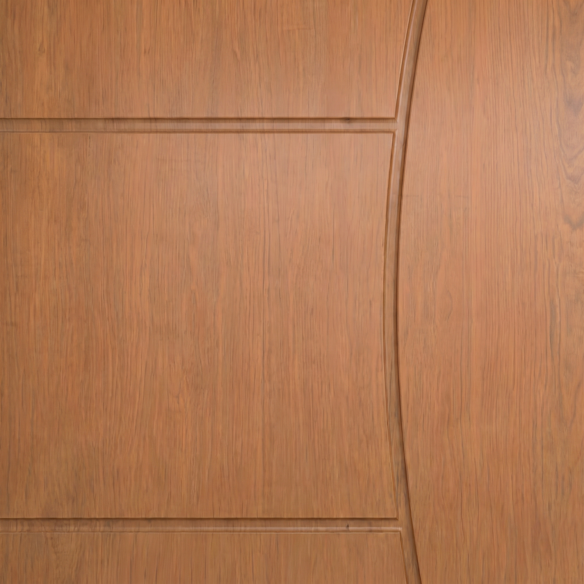 Porta Corupixá Friso 5, detalhe da textura e acabamento natural da madeira.
