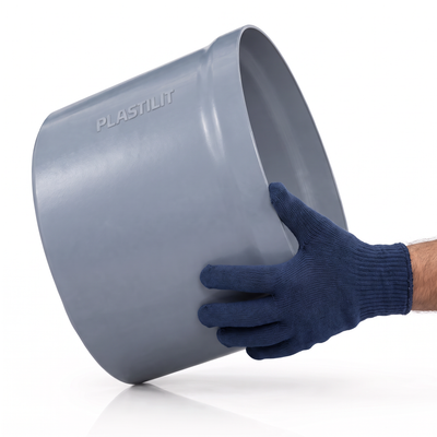 Prolongador Plastilit de 300 x 200 mm, para adequar o conjunto ao nível previsto do piso.