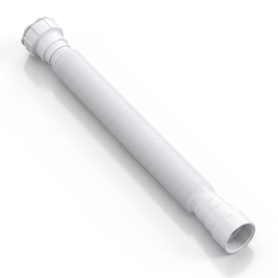 Sifão extensível universal Plastilit branco, para compor a saída sanitária do lavatório.