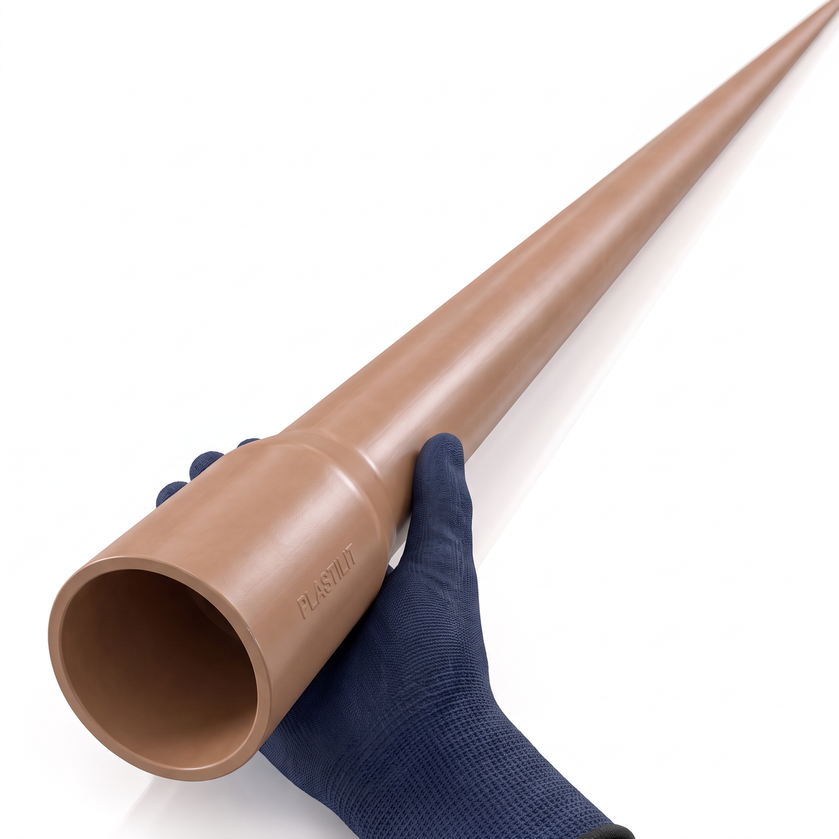 Tubo soldável para água fria Plastilit, para união a conexões compatíveis da linha soldável.