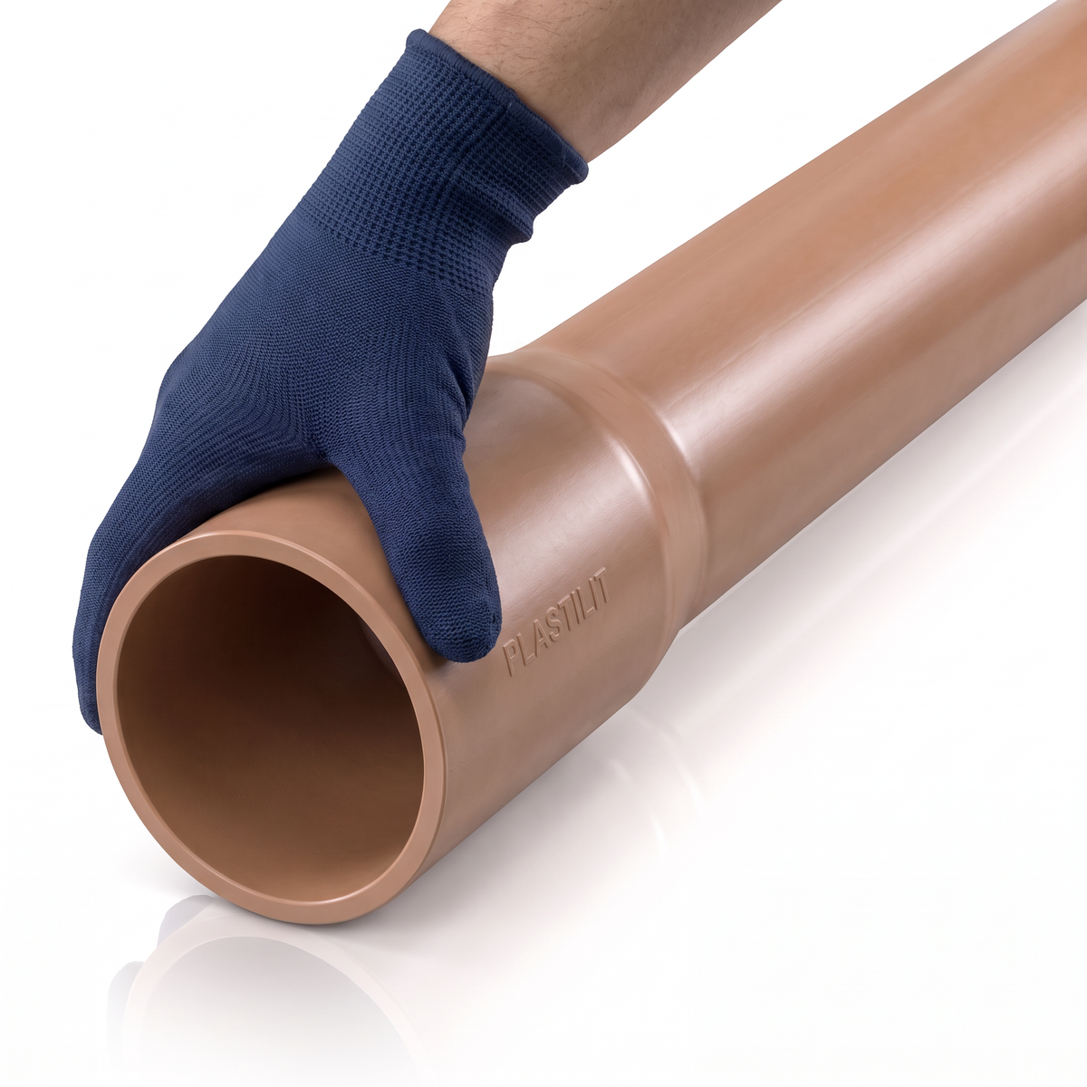 Tubo soldável para água fria Plastilit, para compor os trechos de tubulação do projeto.